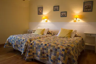 Cama o camas de una habitación en Casa Villazón I - Camino de Santiago