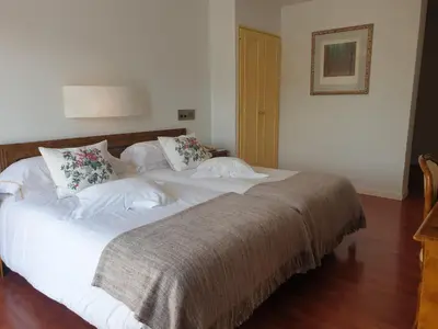 Cama o camas de una habitación en Hotel Pintor Marsà