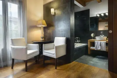 Zona de estar de Hotel Rural Iribarnia