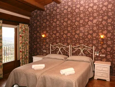 Cama o camas de una habitación en Casa Avellanas