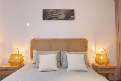 Cama o camas de una habitación en El Escondite de Biescas