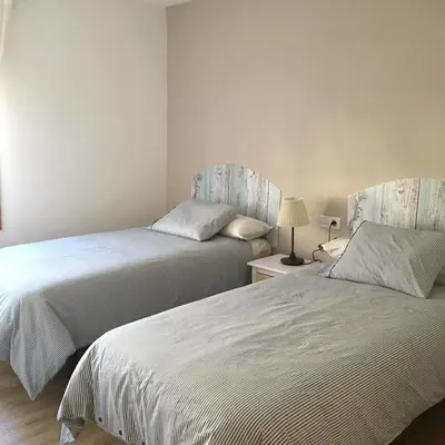 Cama o camas de una habitación en La Manguita Bardenas