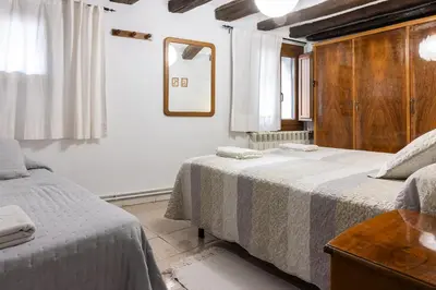 Cama o camas de una habitación en Casa Rural Baró