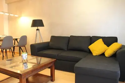 Zona de estar de Apartamento el Budha