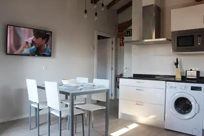 Una cocina o zona de cocina en Apartamentos Elizondo Center