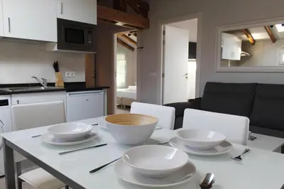 Una cocina o zona de cocina en Apartamentos Elizondo Center