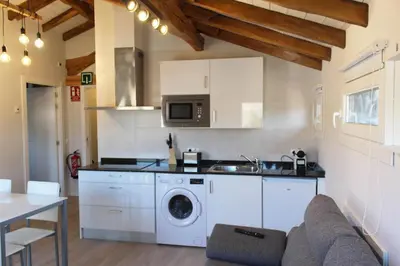 Una cocina o zona de cocina en Apartamentos Elizondo Center