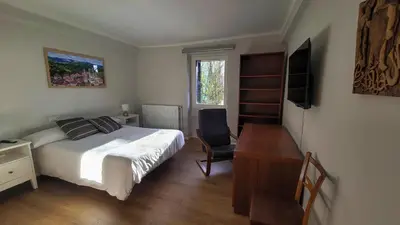 Cama o camas de una habitación en Apartamentos Elizondo Center