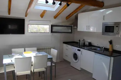 Una cocina o zona de cocina en Apartamentos Elizondo Center