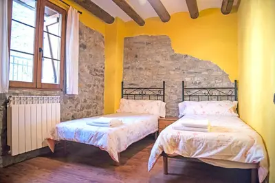 Cama o camas de una habitación en Cosy House Belsierre + Mountain View