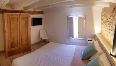 Cama o camas de una habitación en Cal Moreno