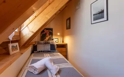 Cama o camas de una habitación en Apartamento con Encanto