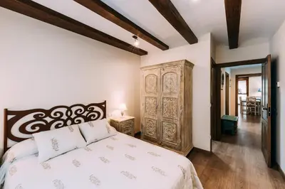 Cama o camas de una habitación en Casa Rural Monte Perdido