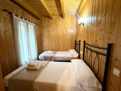 Cama o camas de una habitación en Casa Franch - L'Amfitriona