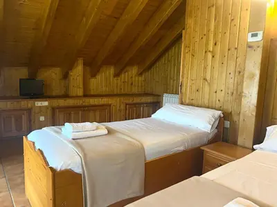 Cama o camas de una habitación en Casa Franch - L'Amfitriona