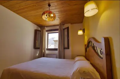 Cama o camas de una habitación en Apartaments La Peguera II