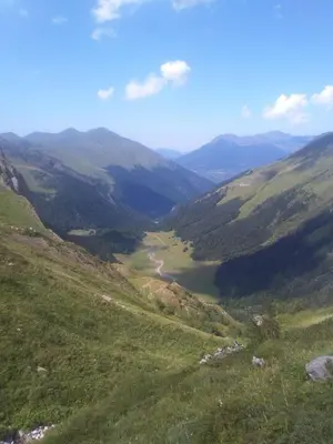 Paisaje cerca de este chalet de montaña
