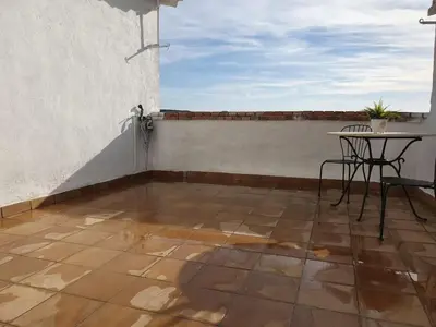Un balcón o terraza de LA GATERA 1D BAJO ARAGON - MATARRAÑA