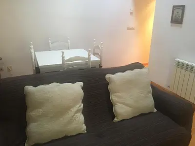 Zona de estar de Apartamentos 7 Valles Jaca Centro