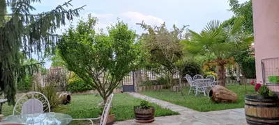 Jardín al aire libre en CASA el NOGAL