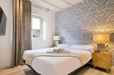 Cama o camas de una habitación en Luderna - Apartamento Cap de Aran A2