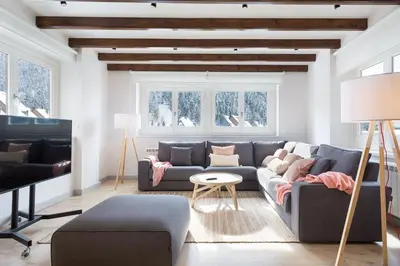 Zona de estar de Luderna - Apartamento con terraza Bonaigua B1 Joanchiquet