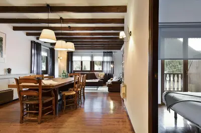 Zona de estar de Luderna - Apartamento con terraza Bonaigua B2 Salient