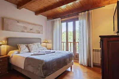 Cama o camas de una habitación en Luderna - Apartamento con terraza Molières