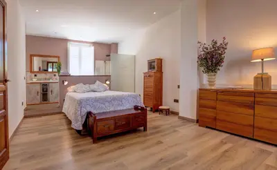 Cama o camas de una habitación en Finca Almenara de Copau