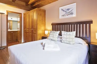 Cama o camas de una habitación en Luderna - Apartamento con terraza Orri A3