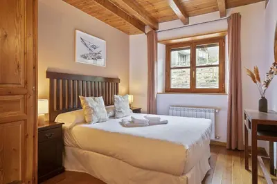Cama o camas de una habitación en Luderna - Apartamento con terraza Orri A3