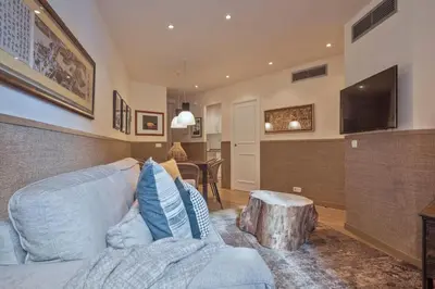 Una televisión o centro de entretenimiento en Luderna - Apartamento Dera Nhèu