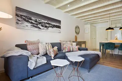 Zona de estar de Luderna - Apartamento Mirador de Aran