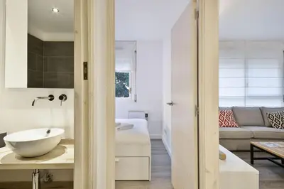 Cama o camas de una habitación en Luderna - Apartamento Mirador de Saumet