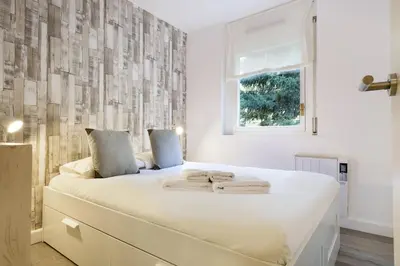 Cama o camas de una habitación en Luderna - Apartamento Mirador de Saumet