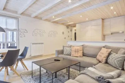 Zona de estar de Luderna - Apartamento Val de Ruda A22 Montlude