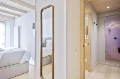 Cama o camas de una habitación en Luderna - Apartamento Val de Ruda A38 de Sanèla