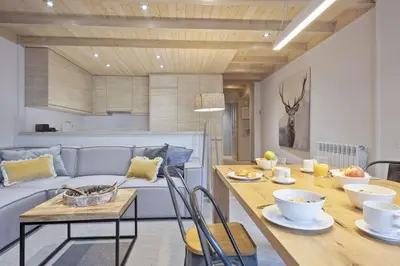 Zona de estar de Luderna - Apartamento Val de Ruda A38 de Sanèla