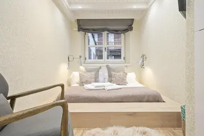 Cama o camas de una habitación en Luderna - Apartamento Val de Ruda A61 de Sarradé
