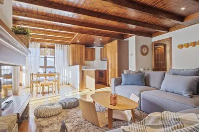 Zona de estar de Luderna - Apartamento Val de Ruda B17 dera Artiga