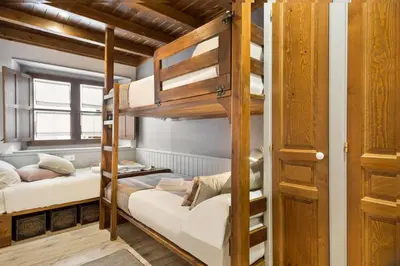 Cama o camas de una habitación en Luderna - Apartamento Val de Ruda B2 Pradets