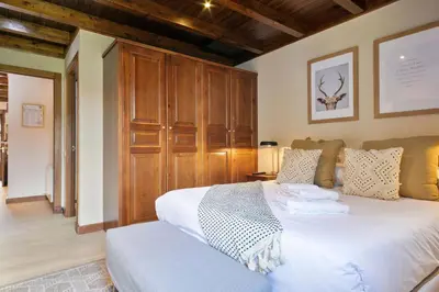 Cama o camas de una habitación en Luderna - Apartamento Val de Ruda B3 Entecada