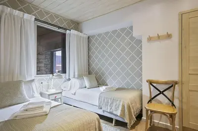 Cama o camas de una habitación en Luderna - Apartamento Val de Ruda E4 de Marimanha