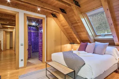 Zona de estar de Luderna - Casa con jardín Montcorbison