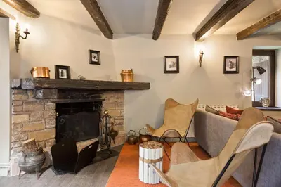 Zona de estar de Luderna - Casa con terraza dera Aubeta