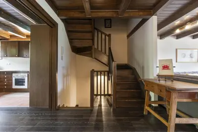 Una cocina o zona de cocina en Luderna - Casa con terraza Unhola