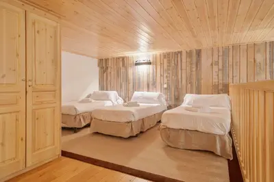 Cama o camas de una habitación en Luderna - Casa Val de Ruda II