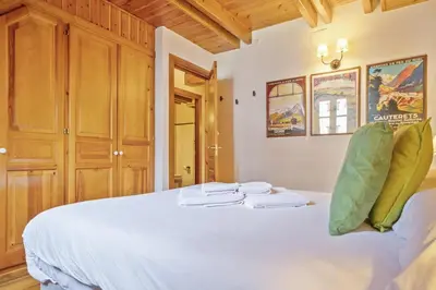 Cama o camas de una habitación en Luderna - Dúplex Gessa C9 dera Montanheta