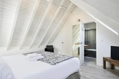 Cama o camas de una habitación en Luderna - Dúplex Sant Miquèu