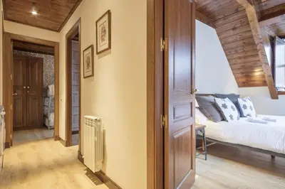 Cama o camas de una habitación en Luderna - Dúplex Val de Ruda C10 Estanh Redond